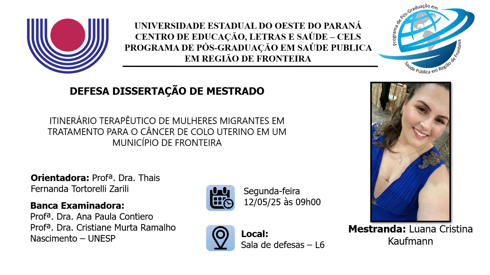 CONVITE Defesa de Dissertação